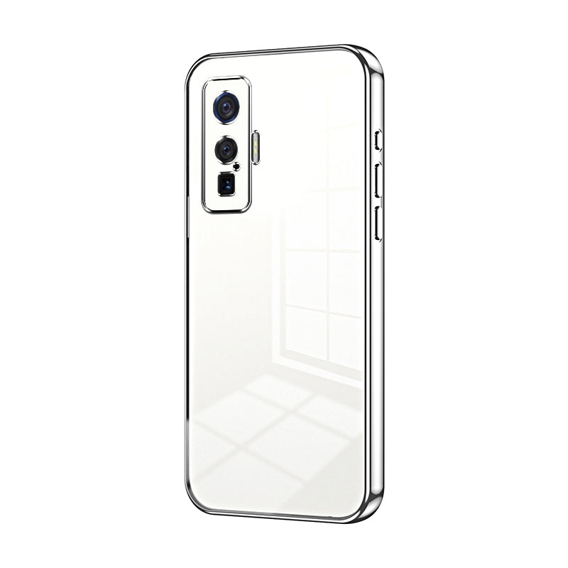 vivo iQOO 5 Pro Phone Case with Transparent Plating and Fine Hole Design: Crystal Clear & Scratch-Resistant