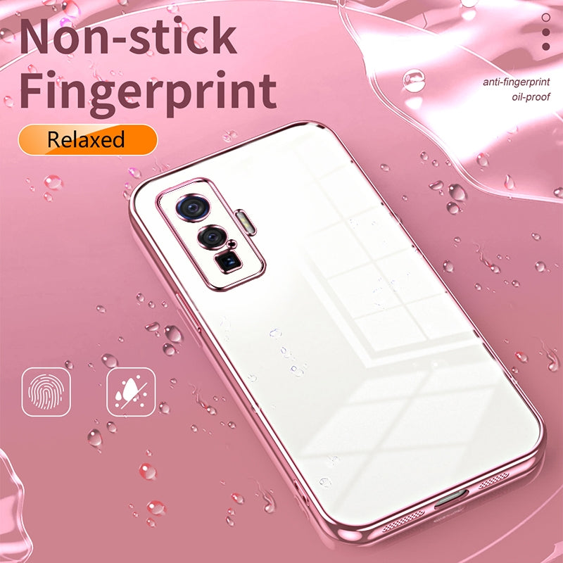 vivo iQOO 5 Pro Phone Case with Transparent Plating and Fine Hole Design: Crystal Clear & Scratch-Resistant