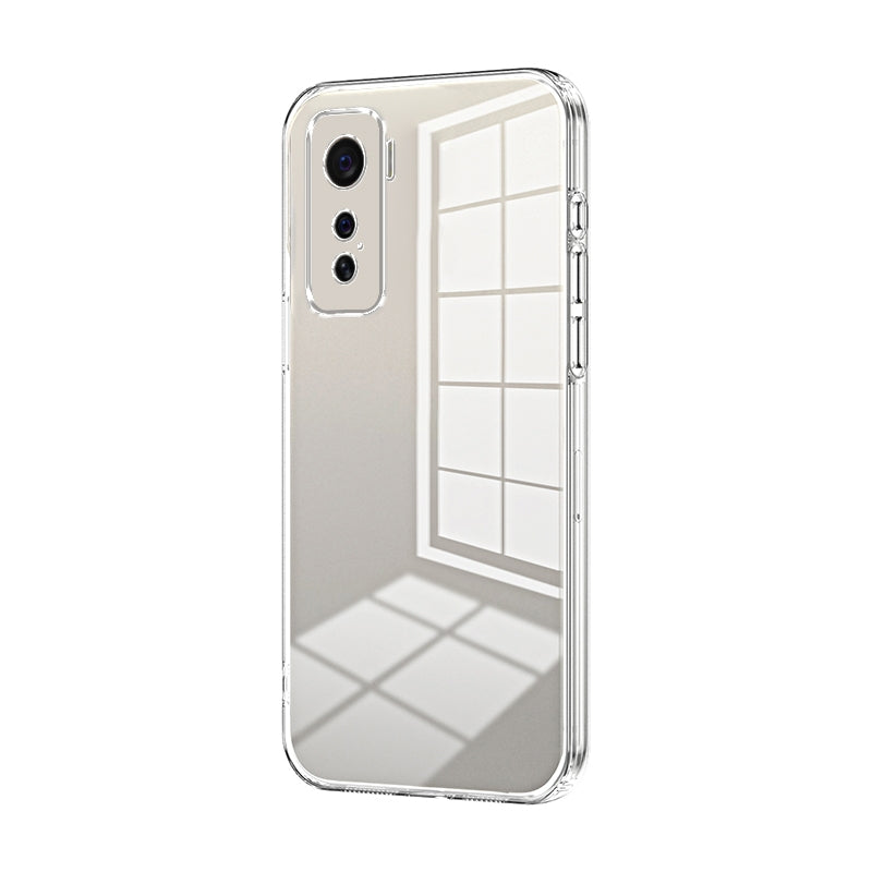 vivo iQOO 5 Phone Case with Transparent Plating and Fine Hole Design: Crystal Clear & Scratch-Resistant