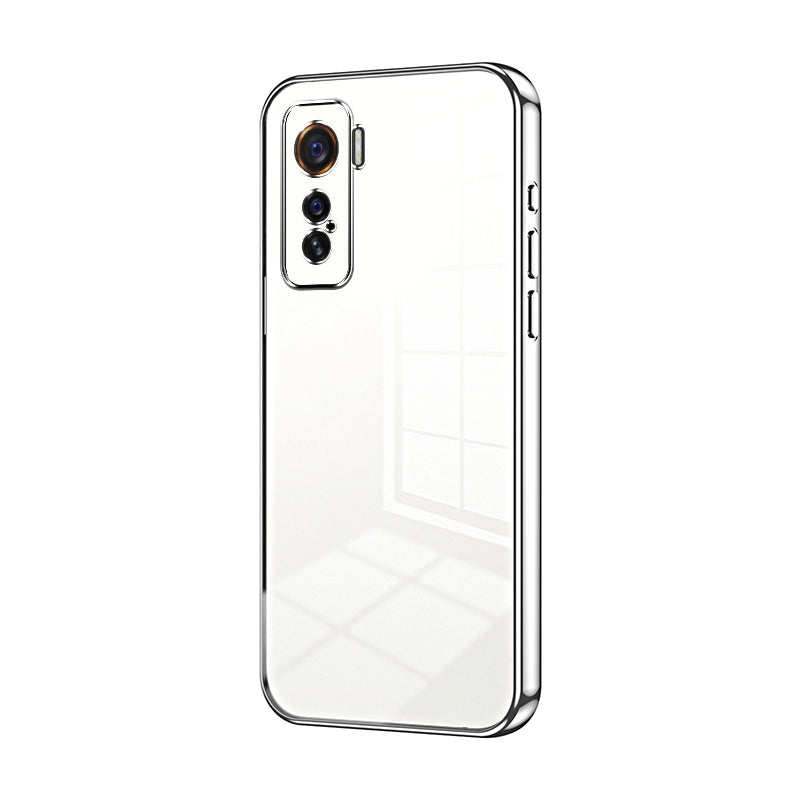 vivo iQOO 5 Phone Case with Transparent Plating and Fine Hole Design: Crystal Clear & Scratch-Resistant