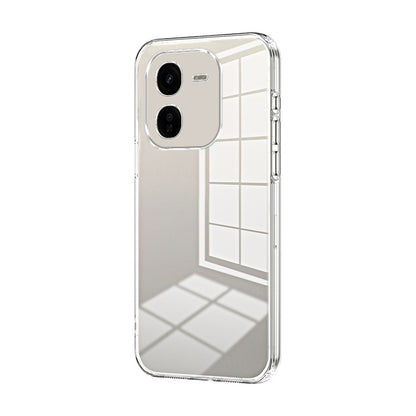 vivo iQOO Z9x Phone Case with Transparent Plating and Fine Hole Design: Crystal Clear & Scratch-Resistant