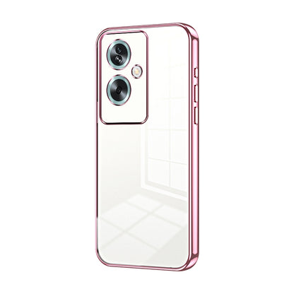 OPPO A2 Phone Case with Transparent Plating and Fine Hole Design: Crystal Clear & Scratch-Resistant