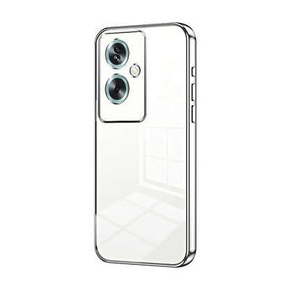 OPPO A2 Phone Case with Transparent Plating and Fine Hole Design: Crystal Clear & Scratch-Resistant