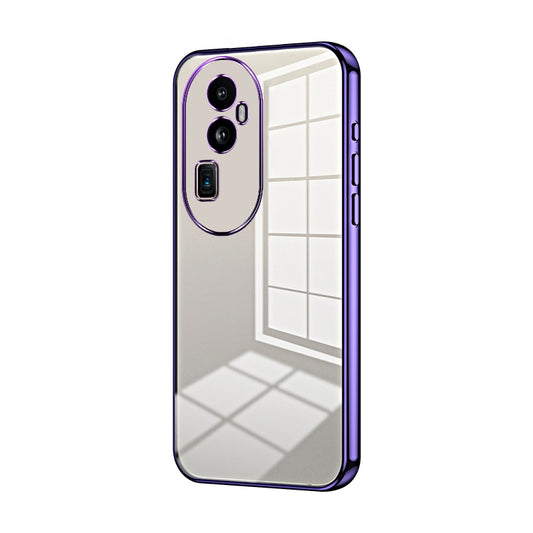 OPPO Reno10 Pro+ Phone Case with Transparent Plating and Fine Hole Design: Crystal Clear & Scratch-Resistant