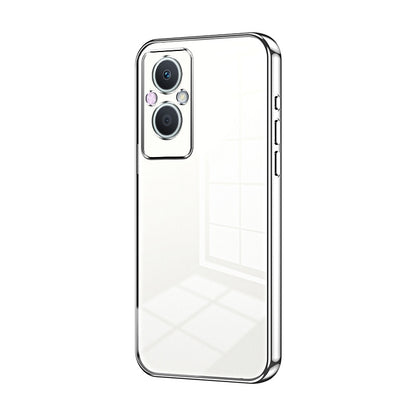 OPPO F21 Pro 5G Phone Case with Transparent Plating and Fine Hole Design: Crystal Clear & Scratch-Resistant