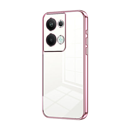 OPPO Reno9 Pro+ Phone Case with Transparent Plating and Fine Hole Design: Crystal Clear & Scratch-Resistant