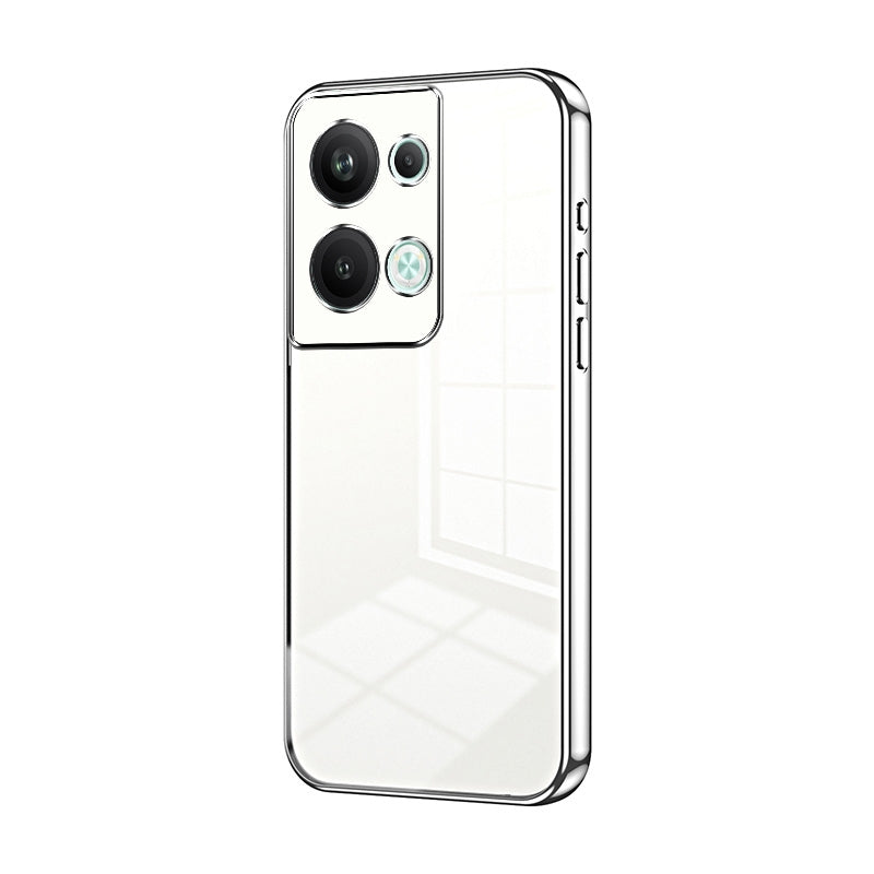 OPPO Reno9 Pro+ Phone Case with Transparent Plating and Fine Hole Design: Crystal Clear & Scratch-Resistant