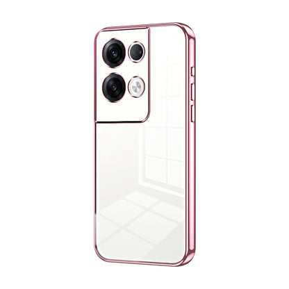 OPPO Reno8 Pro+ Phone Case with Transparent Plating and Fine Hole Design: Crystal Clear & Scratch-Resistant
