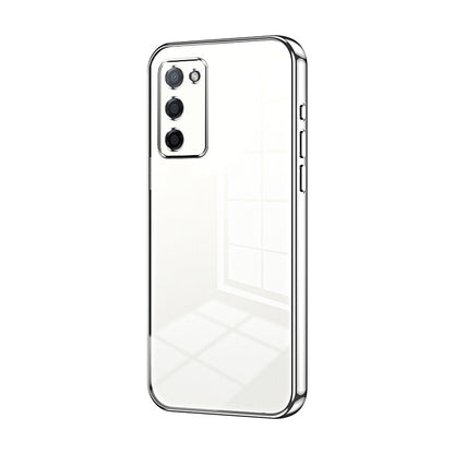 OPPO A56 Phone Case with Transparent Plating and Fine Hole Design: Crystal Clear & Scratch-Resistant