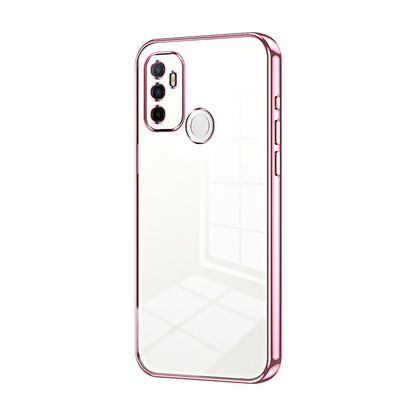 OPPO A11s Phone Case with Transparent Plating and Fine Hole Design: Crystal Clear & Scratch-Resistant