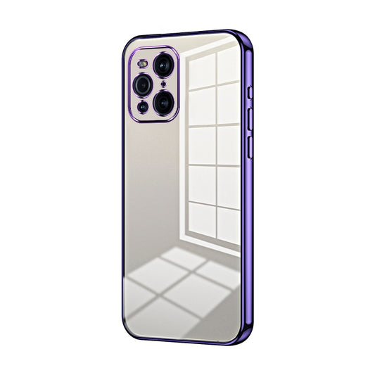 OPPO Find X3 Pro Phone Case with Transparent Plating and Fine Hole Design: Crystal Clear & Scratch-Resistant