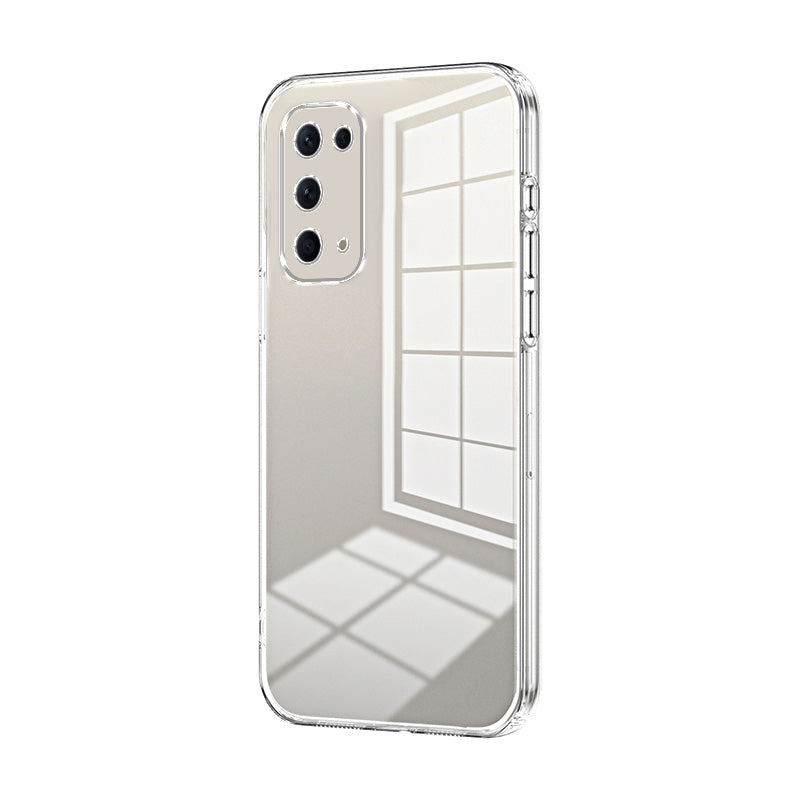 OPPO Reno5 5G Phone Case with Transparent Plating and Fine Hole Design: Crystal Clear & Scratch-Resistant