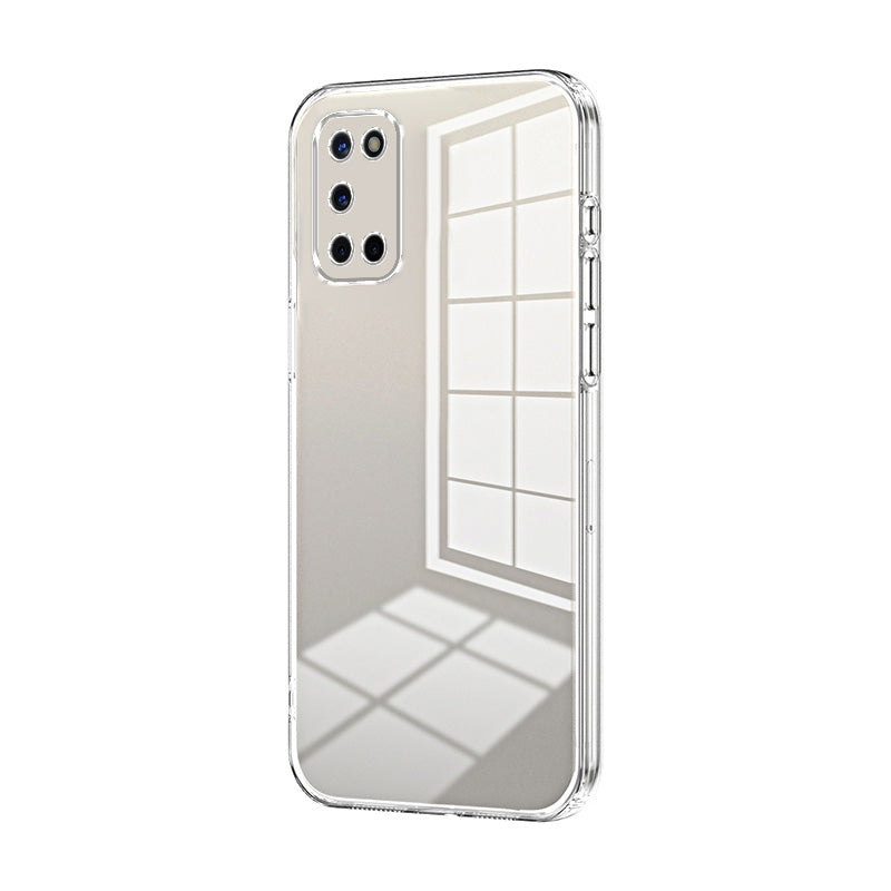 OPPO A92 Phone Case with Transparent Plating and Fine Hole Design: Crystal Clear & Scratch-Resistant