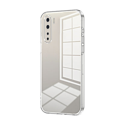 OPPO F15 Phone Case with Transparent Plating and Fine Hole Design: Crystal Clear & Scratch-Resistant