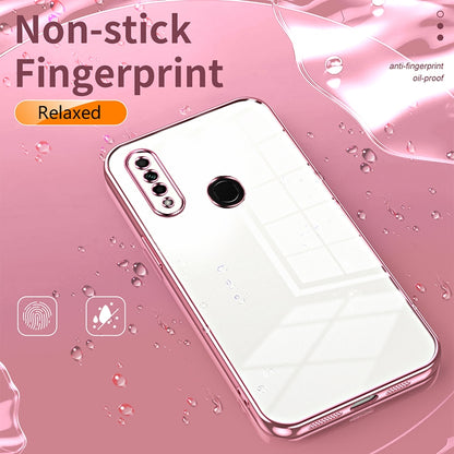 OPPO A8 Phone Case with Transparent Plating and Fine Hole Design: Crystal Clear & Scratch-Resistant