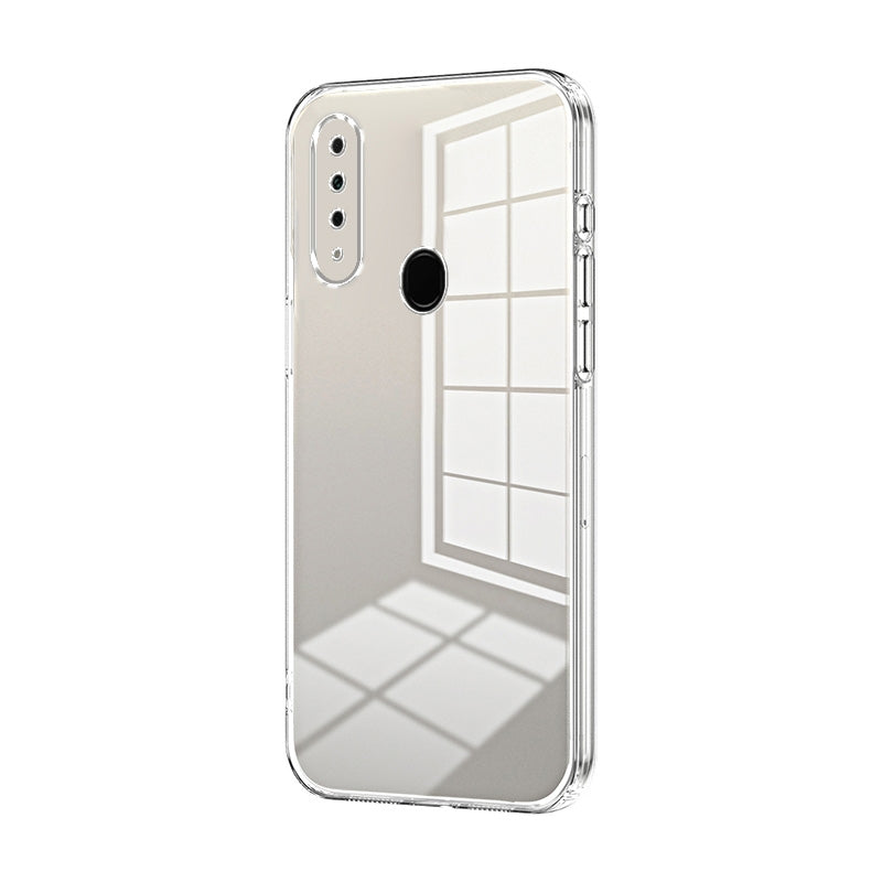 OPPO A8 Phone Case with Transparent Plating and Fine Hole Design: Crystal Clear & Scratch-Resistant