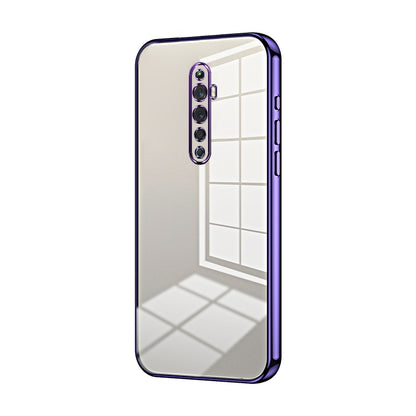 OPPO Reno2 Z Phone Case with Transparent Plating and Fine Hole Design: Crystal Clear & Scratch-Resistant