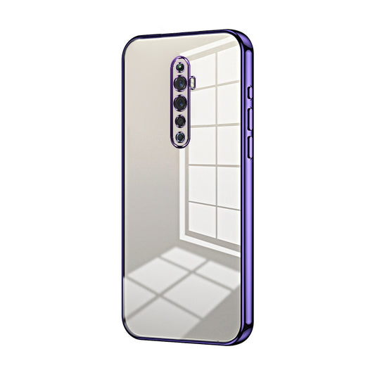 OPPO Reno2 F Phone Case with Transparent Plating and Fine Hole Design: Crystal Clear & Scratch-Resistant
