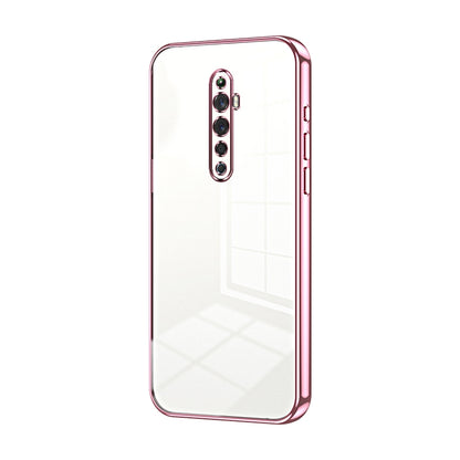 OPPO Reno2 Z Phone Case with Transparent Plating and Fine Hole Design: Crystal Clear & Scratch-Resistant