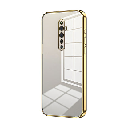 OPPO Reno2 Z Phone Case with Transparent Plating and Fine Hole Design: Crystal Clear & Scratch-Resistant
