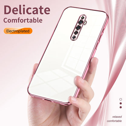 OPPO Reno2 Z Phone Case with Transparent Plating and Fine Hole Design: Crystal Clear & Scratch-Resistant