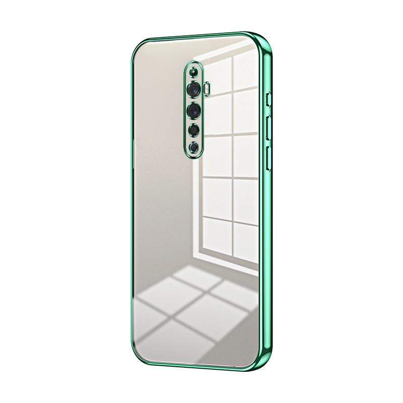 OPPO Reno2 Z Phone Case with Transparent Plating and Fine Hole Design: Crystal Clear & Scratch-Resistant