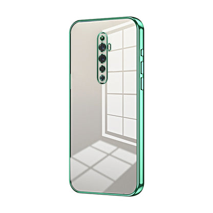 OPPO Reno2 Z Phone Case with Transparent Plating and Fine Hole Design: Crystal Clear & Scratch-Resistant