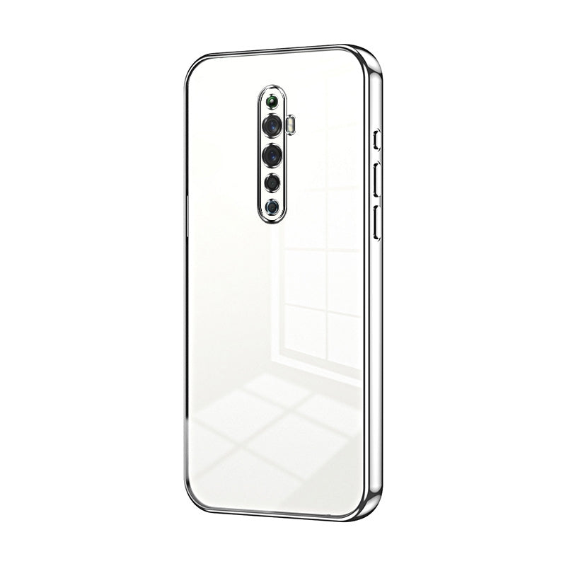 OPPO Reno2 Z Phone Case with Transparent Plating and Fine Hole Design: Crystal Clear & Scratch-Resistant