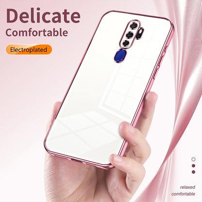 OPPO A11x Phone Case with Transparent Plating and Fine Hole Design: Crystal Clear & Scratch-Resistant