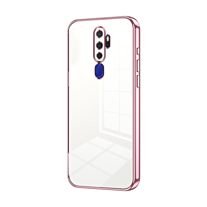 OPPO A11x Phone Case with Transparent Plating and Fine Hole Design: Crystal Clear & Scratch-Resistant