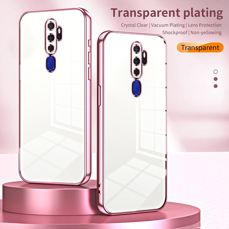 OPPO A11x Phone Case with Transparent Plating and Fine Hole Design: Crystal Clear & Scratch-Resistant