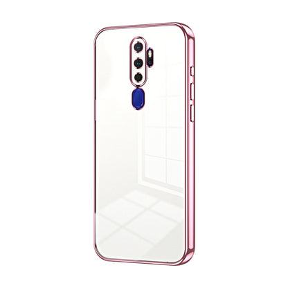 OPPO A9 2020 Phone Case with Transparent Plating and Fine Hole Design: Crystal Clear & Scratch-Resistant