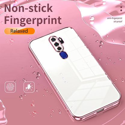 OPPO A9 2020 Phone Case with Transparent Plating and Fine Hole Design: Crystal Clear & Scratch-Resistant