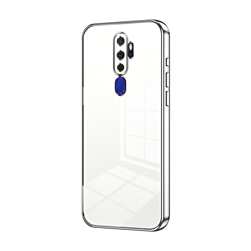 OPPO A11x Phone Case with Transparent Plating and Fine Hole Design: Crystal Clear & Scratch-Resistant