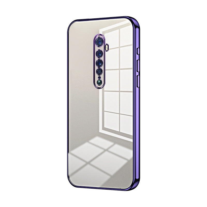 OPPO Reno2 Phone Case with Transparent Plating and Fine Hole Design: Crystal Clear & Scratch-Resistant