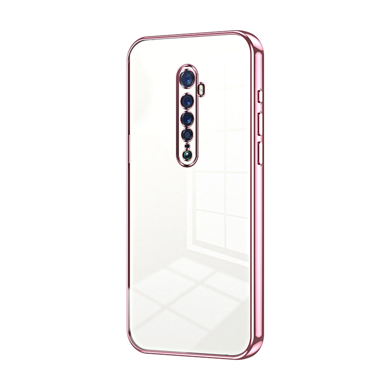 OPPO Reno2 Phone Case with Transparent Plating and Fine Hole Design: Crystal Clear & Scratch-Resistant