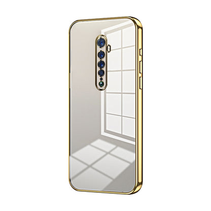 OPPO Reno2 Phone Case with Transparent Plating and Fine Hole Design: Crystal Clear & Scratch-Resistant