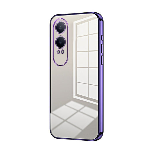 OPPO K12x Phone Case with Transparent Plating and Fine Hole Design: Crystal Clear & Scratch-Resistant