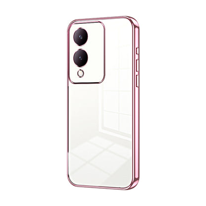 vivo Y17s Phone Case with Transparent Plating and Fine Hole Design: Crystal Clear & Scratch-Resistant