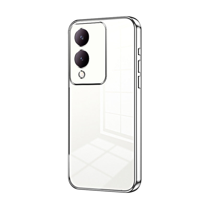 vivo Y17s Phone Case with Transparent Plating and Fine Hole Design: Crystal Clear & Scratch-Resistant