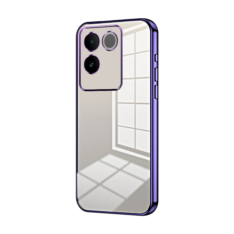 vivo S17e Phone Case with Transparent Plating and Fine Hole Design: Crystal Clear & Scratch-Resistant