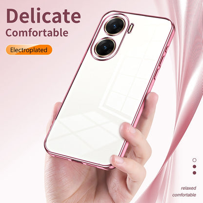 vivo V29e Phone Case with Transparent Plating and Fine Hole Design: Crystal Clear & Scratch-Resistant