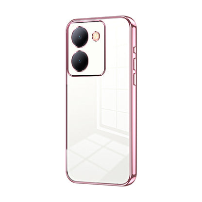 vivo Y36 Phone Case with Transparent Plating and Fine Hole Design: Crystal Clear & Scratch-Resistant