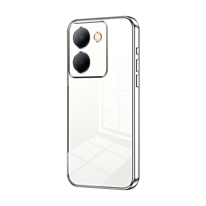 vivo Y36 Phone Case with Transparent Plating and Fine Hole Design: Crystal Clear & Scratch-Resistant