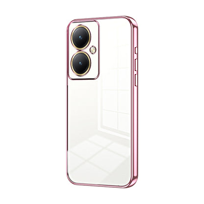 vivo Y35M+ Phone Case with Transparent Plating and Fine Hole Design: Crystal Clear & Scratch-Resistant