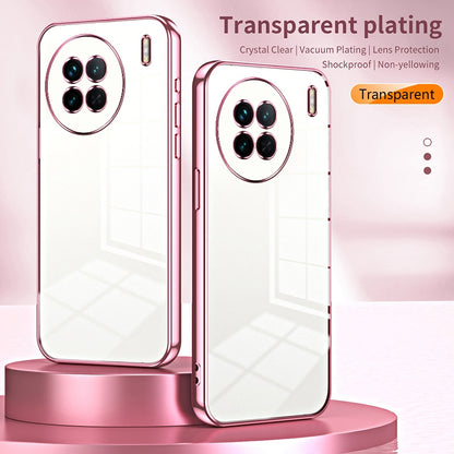 vivo X90 Phone Case with Transparent Plating and Fine Hole Design: Crystal Clear & Scratch-Resistant