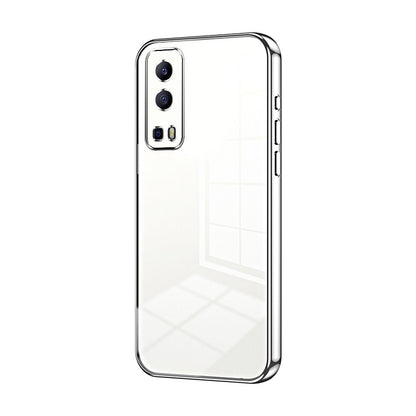 vivo Y72 5G Phone Case with Transparent Plating and Fine Hole Design: Crystal Clear & Scratch-Resistant