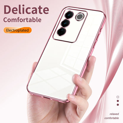 vivo S16 Pro Phone Case with Transparent Plating and Fine Hole Design: Crystal Clear & Scratch-Resistant