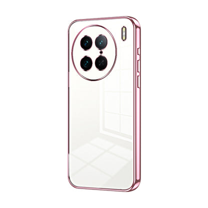 vivo X90 Pro Phone Case with Transparent Plating and Fine Hole Design: Crystal Clear & Scratch-Resistant