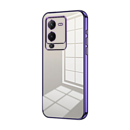 vivo S15 Pro Phone Case with Transparent Plating and Fine Hole Design: Crystal Clear & Scratch-Resistant